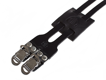 Honey double toe clip straps (pedals and clips not included)