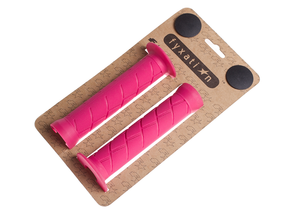 pink bicycle grips