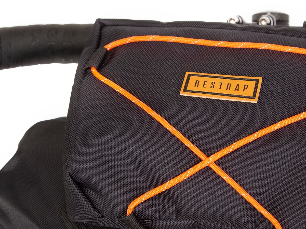 Restrap Handlebar Bag + Dry Bag + Food Pouch Black/Orange. Brick Lane ...