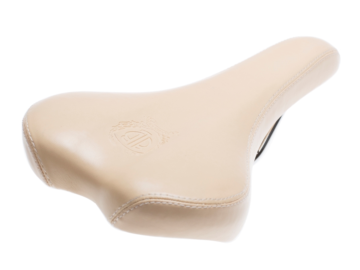 cream bike saddle