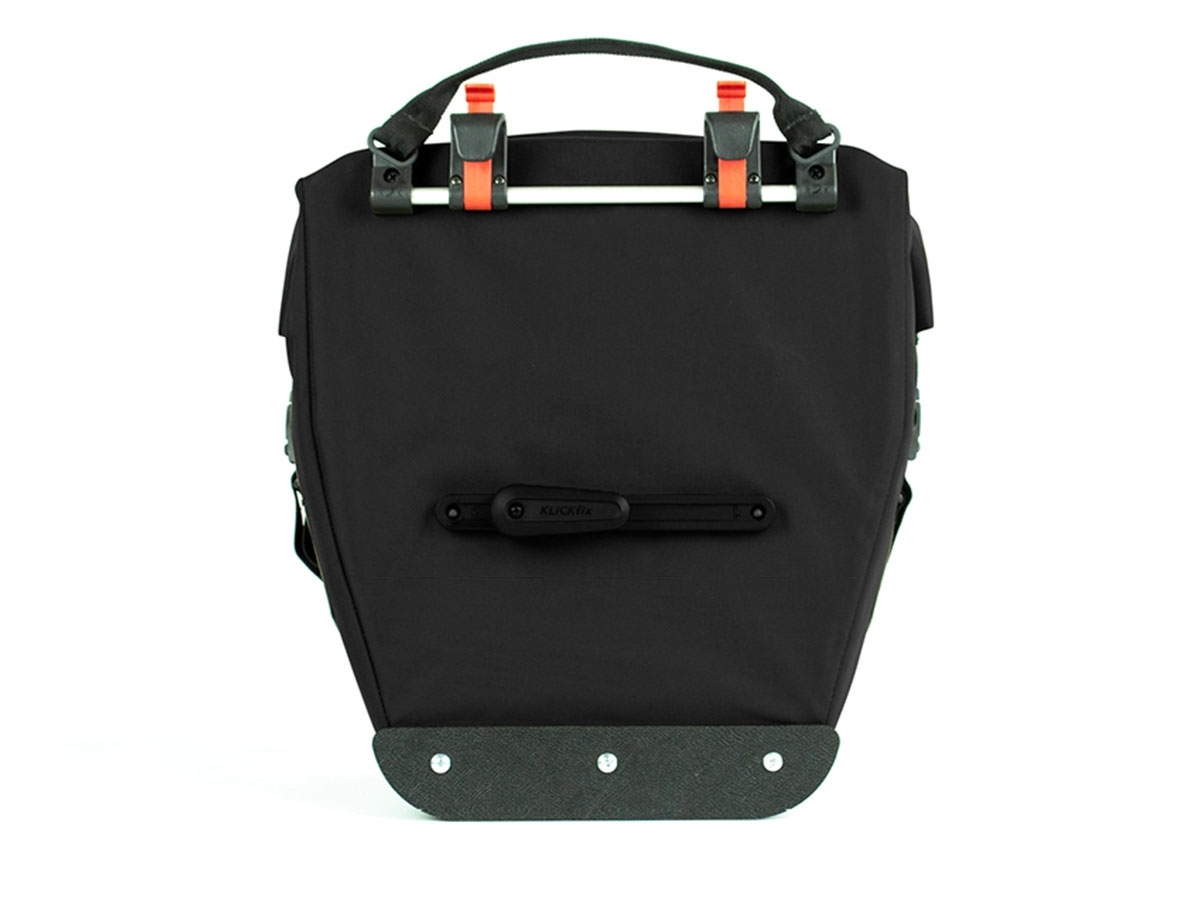 black pannier bag