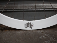 Picture of 700c Velocity B43 white 32 hole Rear - built with BLB Track hub 