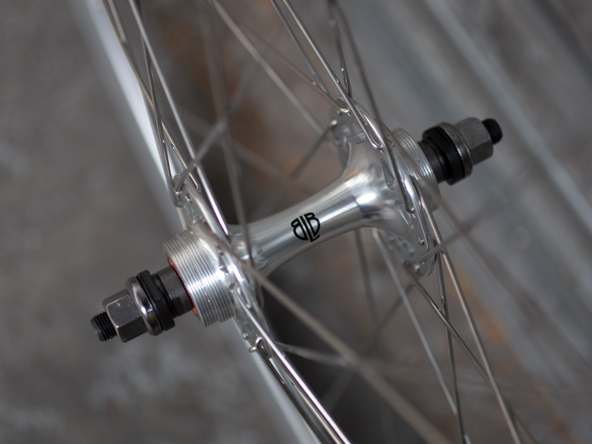 H+Son SL42 Silver 32 hole Rim with BLB track hub - REAR. Brick Lane ...